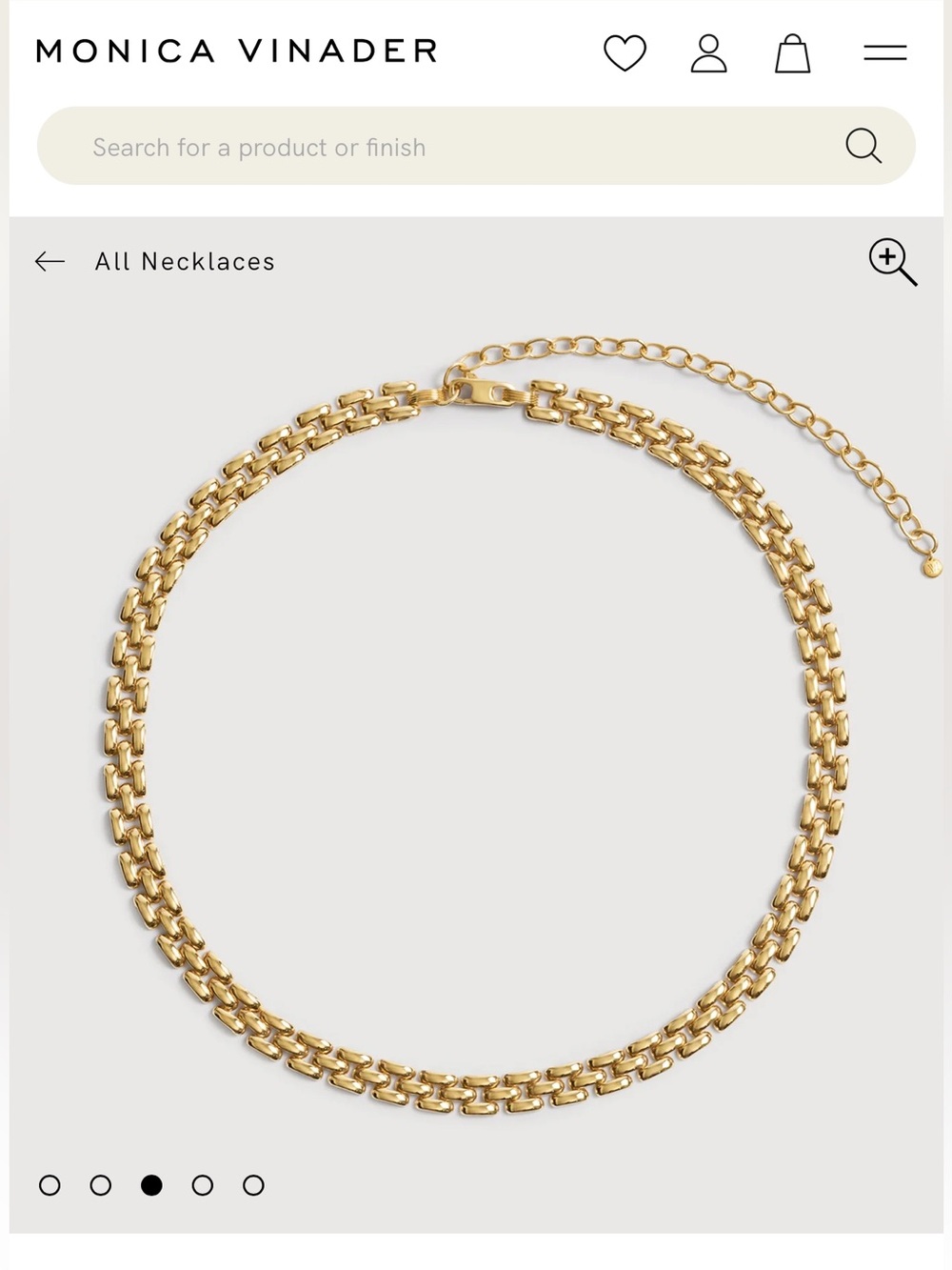 MONICA VINADER Heirloom Necklace Adjustable 14-18"